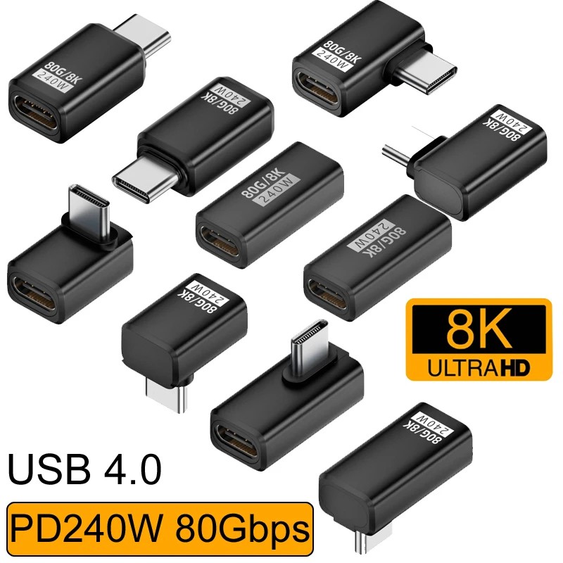 USB 4.0 Ÿ C  48V 5A 240W ̺  Ÿ-C - ȯ 80Gbps   8K60Hz   (U)